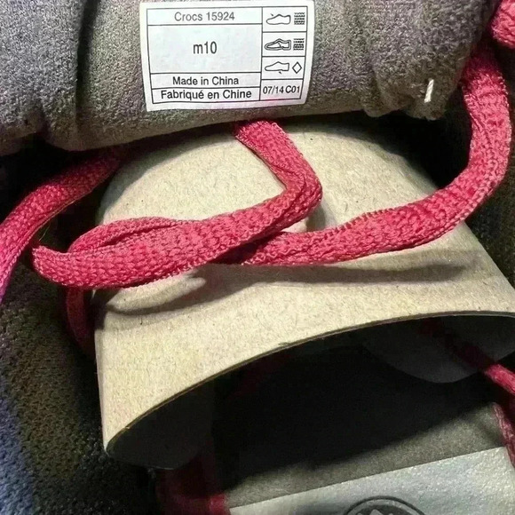 🆕Crocs Men's Beach Line Boat Chukka Boot Size 10 Hazelnut/Brick Red NWT - Picture 7 of 10